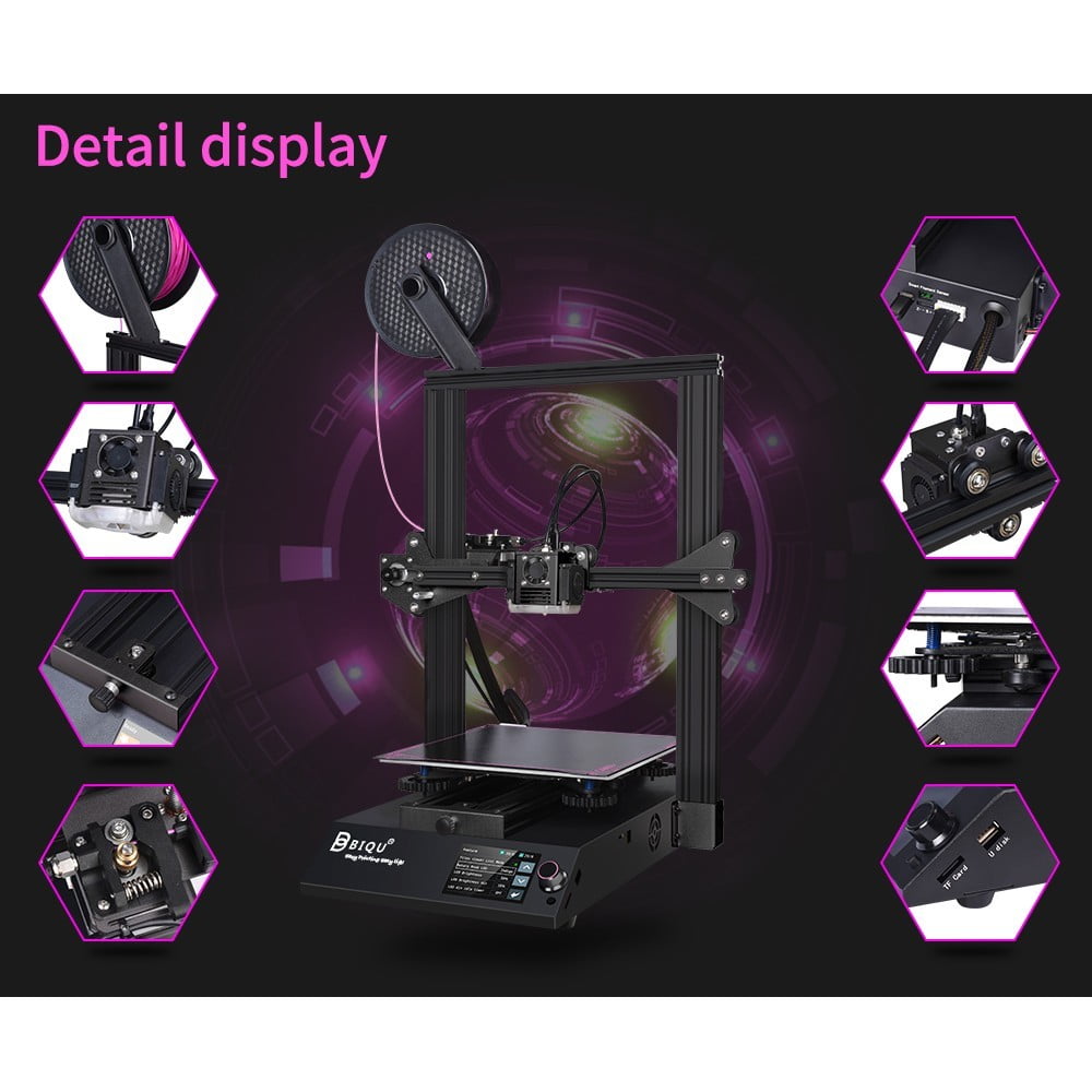 Biqu b1 v2 semi diy 32-bit 3d printer tft35 v3.0 touch screen skr 2 32 bit dual operation system diy i3 3d printer