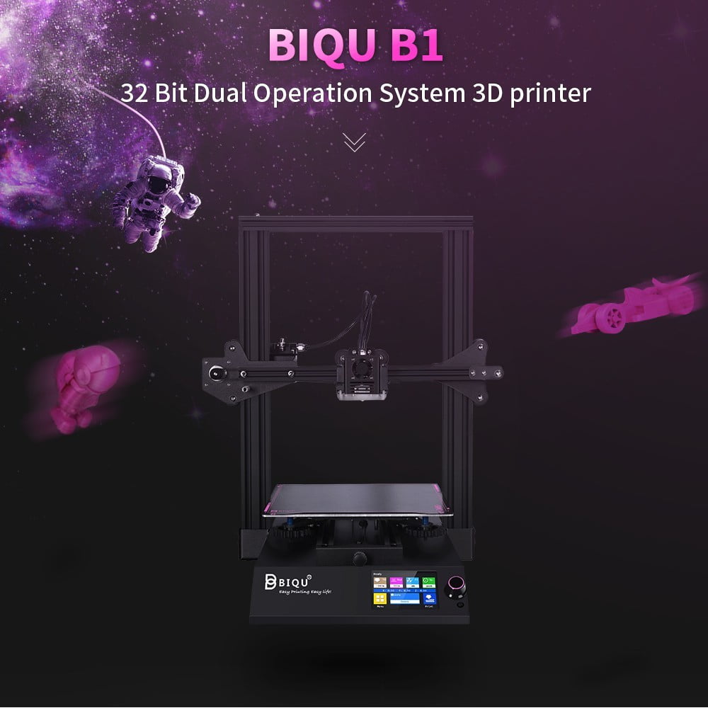Biqu b1 v2 semi diy 32-bit 3d printer tft35 v3.0 touch screen skr 2 32 bit dual operation system diy i3 3d printer