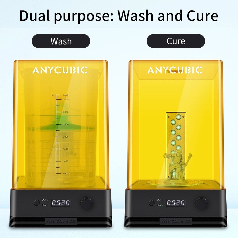 Anycubic Wash  Cure 2.0 Machine in for LD002R LD Photon Photons SLA  Rotary Curing Resin Box Smith3D Malaysia