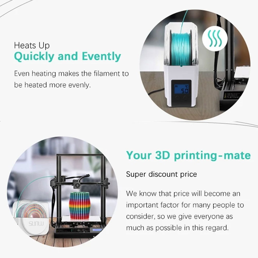 Sunlu FilaDryer S1- 3D Printing - Filament Dryer 