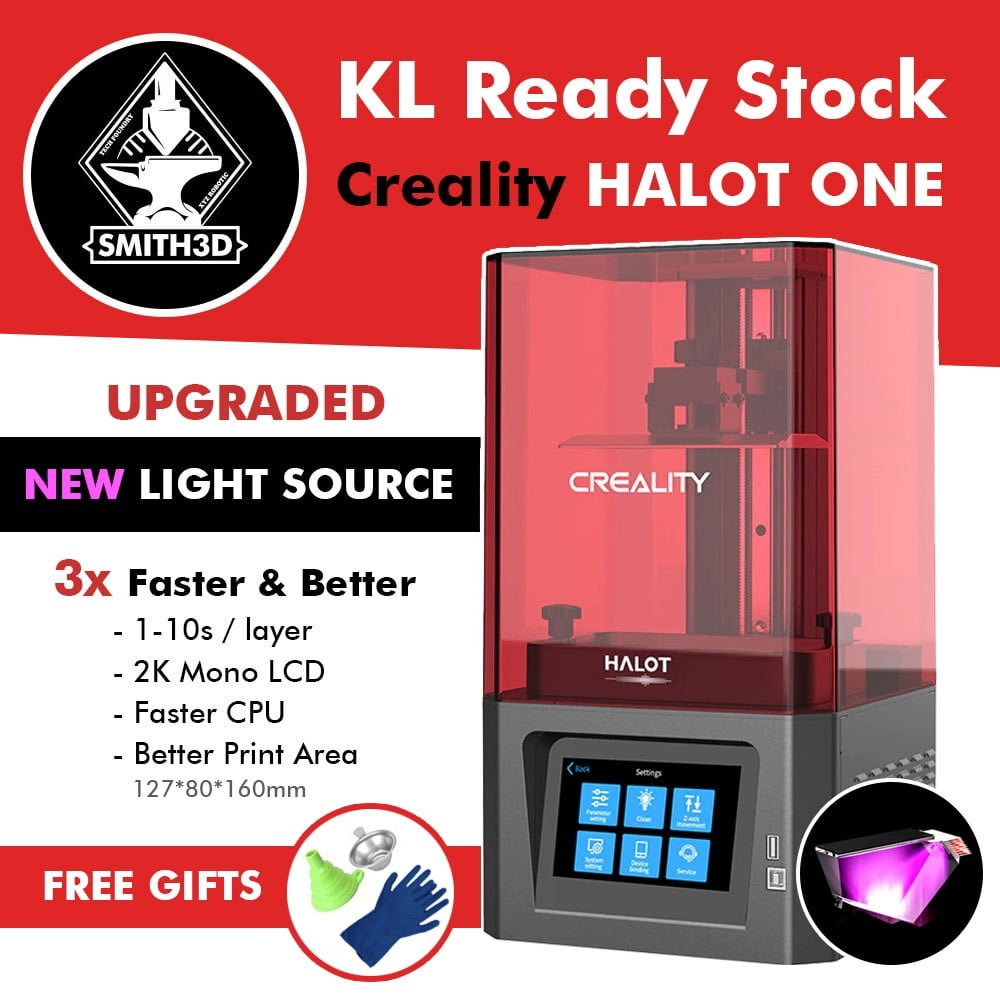 Creality HALOT-ONE/HALOT-ONE PRO/HALOT-ONE PLUS Photocuring Resin 3D LCD  Printer Integral Light Source With Auto-leveling