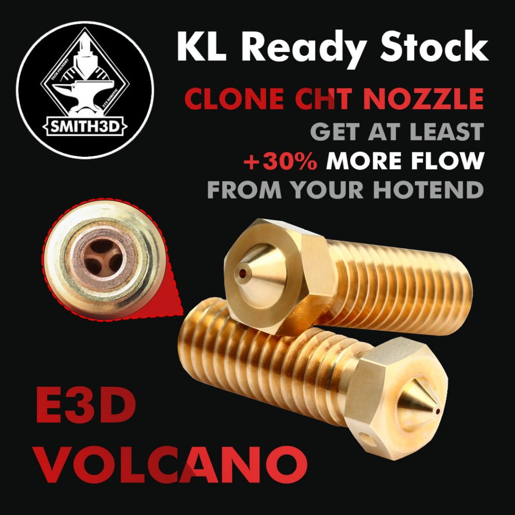 E3D Volcano Brass Nozzle- 1.75mm | 3D Lab Tech