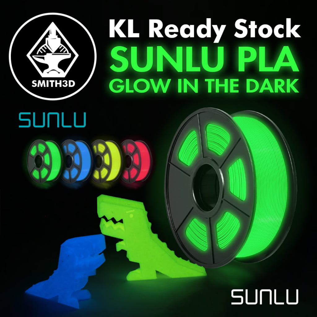 Filament PLA SUNLU 1.75mm 1kg Glow in the Dark Wit