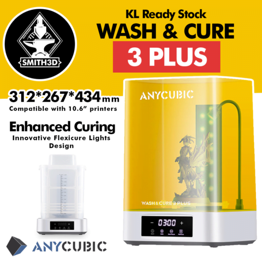 Anycubic Wash &Amp; Cure 3 Plus Machine 2 In 1 Machine For Resin Post Processing Ld006 Photon Mono X Mars Pro Clean Resin